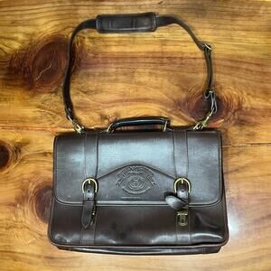 Ghurka Vintage Leather Original No 95 Counselor Messenger Briefase